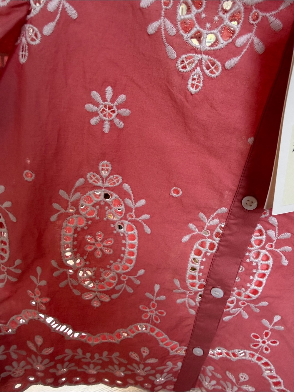 NWT Sézane Rose Ecru Elvira Blouse - Picture 5 of 5
